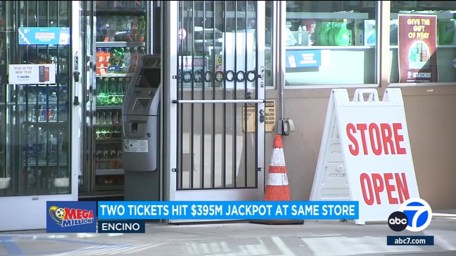 Featured image for Double Jackpot: Two Mega Millions Tickets Sold at Same Encino Gas Station Win $395 Million
