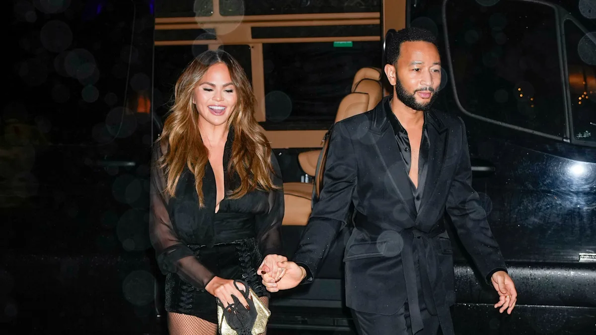 "Chrissy Teigen Dazzles in Bold No-Pants Look for John Legend's Birthday Celebration"