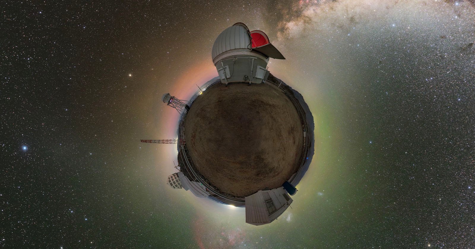 Featured image for "Stunning 360 Image of World's Largest Camera Observatory"