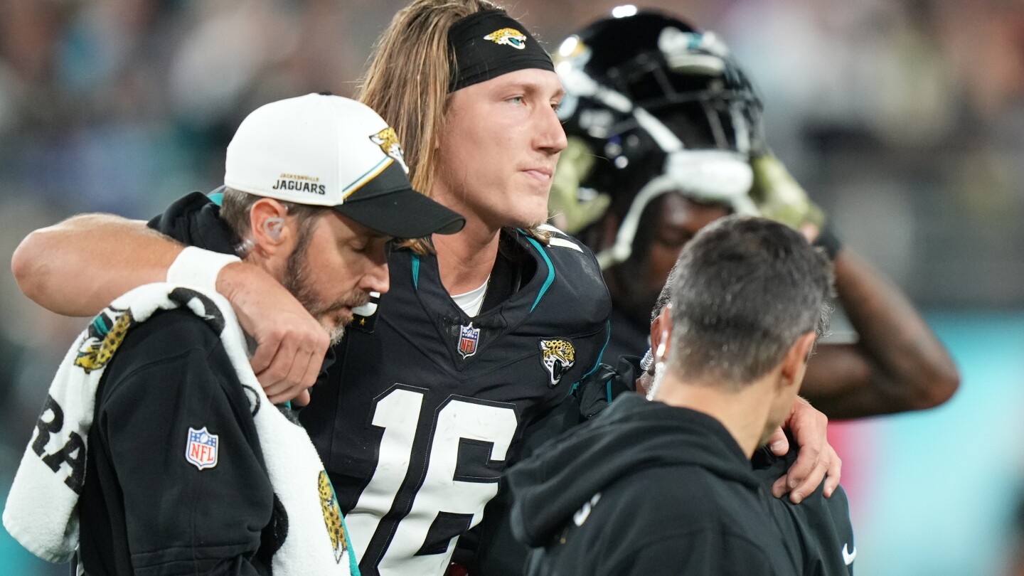Featured image for Trevor Lawrence's High Ankle Sprain Puts Jaguars' Week 14 in Doubt