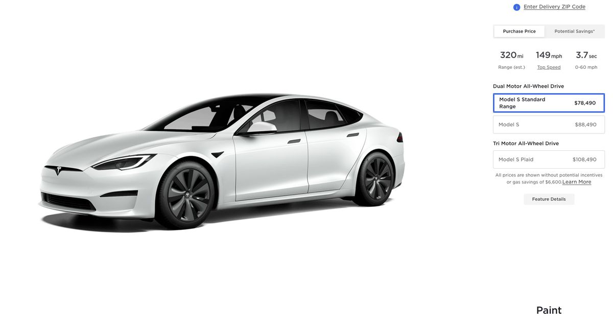 Featured image for Tesla brings back budget-friendly "Standard Range" options for Model S and X