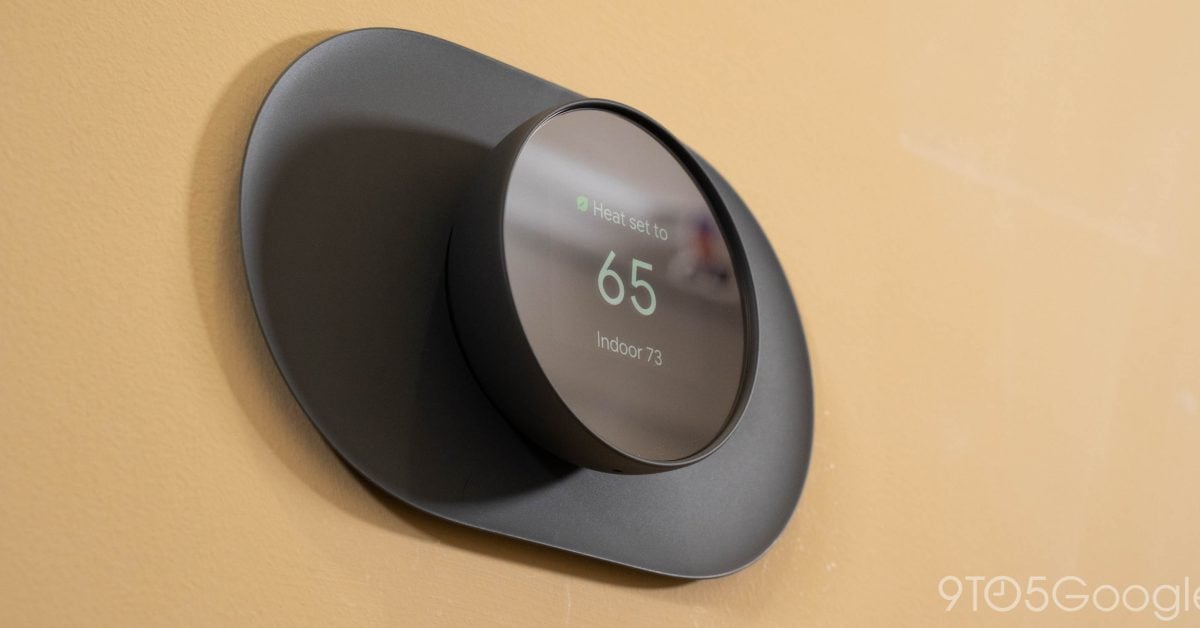 Featured image for Nest Thermostat now compatible with Matter and Apple HomeKit.