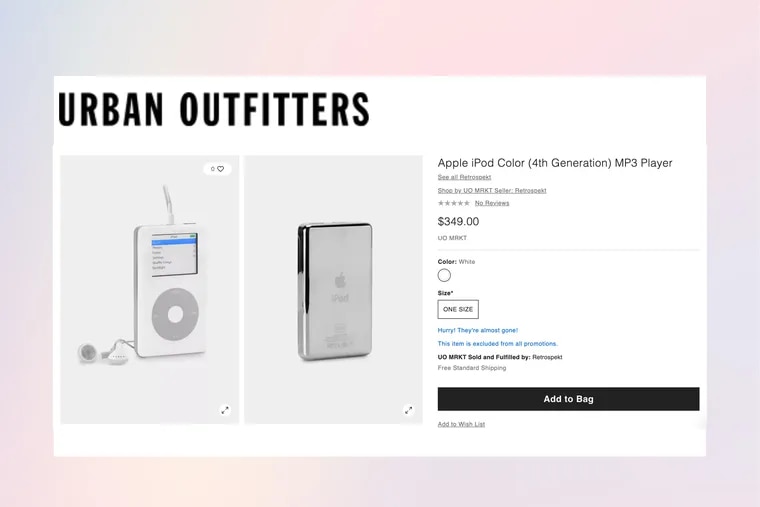 Featured image for Urban Outfitters Capitalizes on Nostalgia with $350 'Vintage' iPods