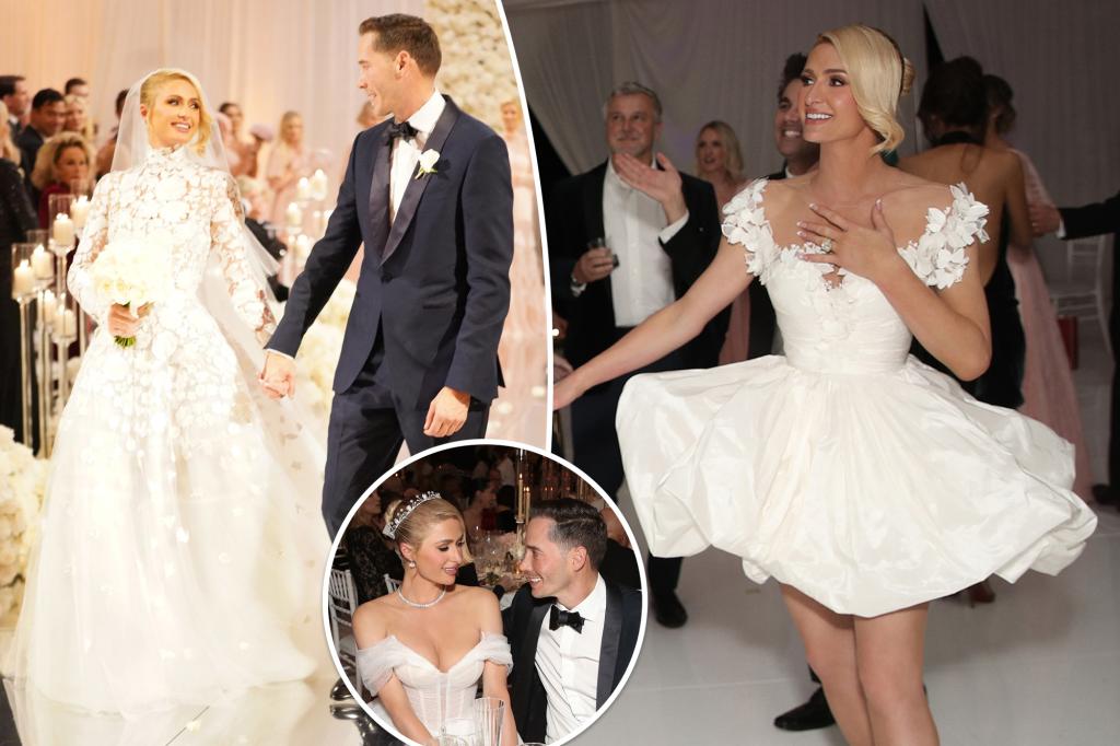 Featured image for Paris Hilton's Extravagant Wedding: 45 Dresses, 6 Worn