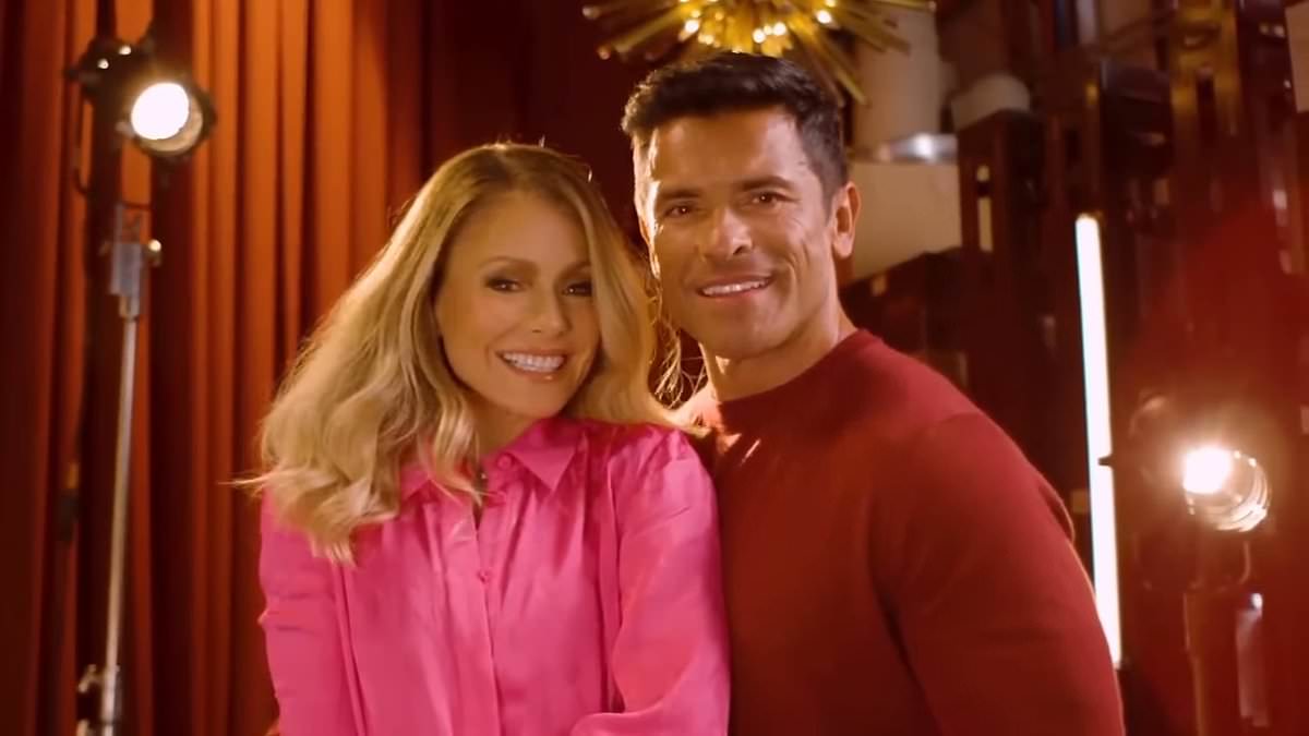 Featured image for Kelly Ripa and Mark Consuelos hilariously confront noisy neighbors on live TV