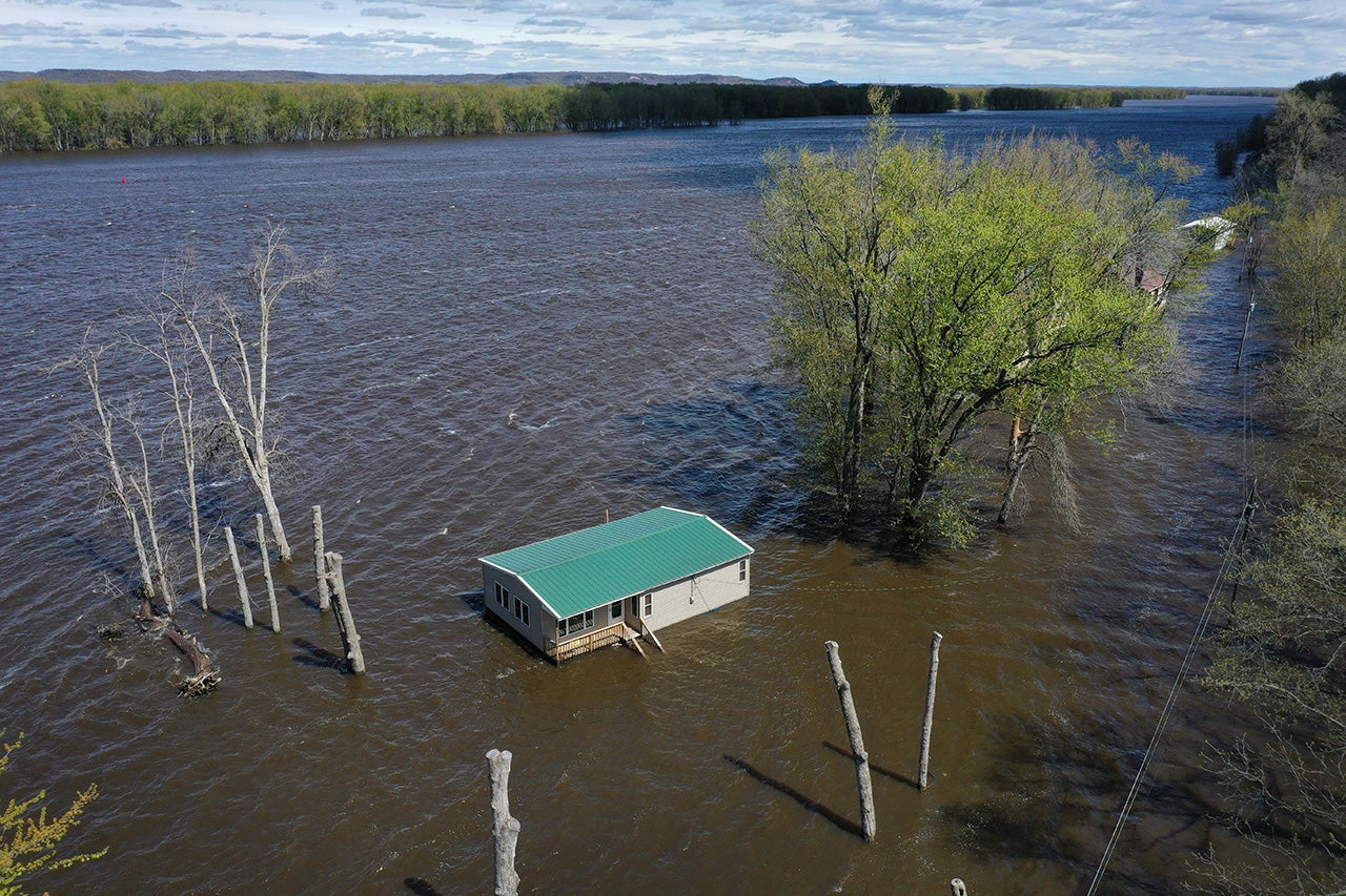 Mississippi River Floods Across Multiple States.