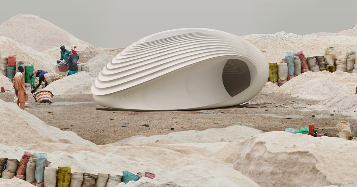 3D-Printed Public Pavilion for Extreme Weather by HASSELL & Nagami.
