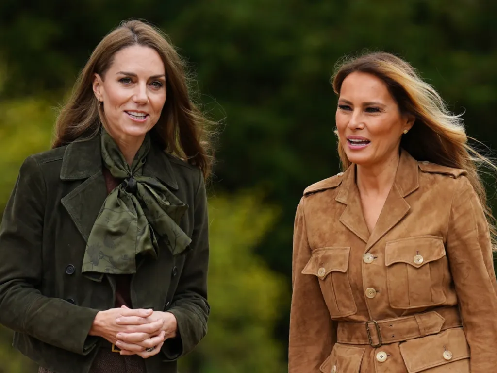 Featured image for Melania and Kate Showcase Distinct Styles During State Visit
