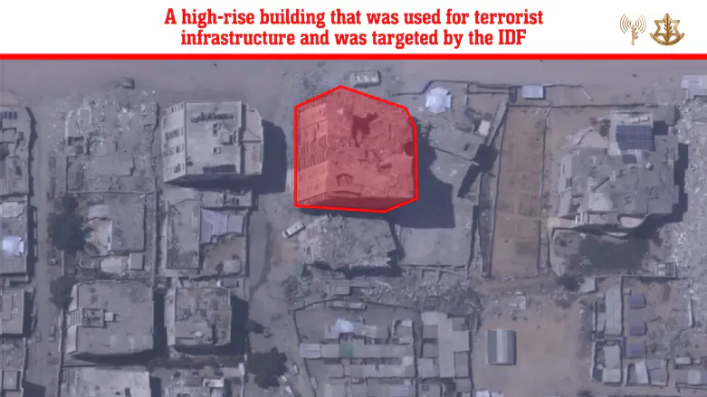 IDF Targets Gaza City Terror Tower