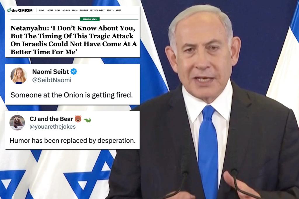 Controversial Satirical Article Praises Hamas Attack Timing for Netanyahu