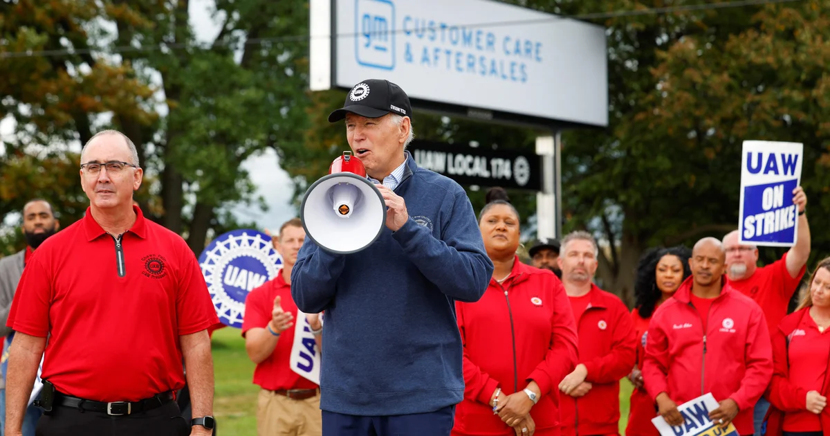"UAW Endorses Biden for Reelection in Union Showdown"