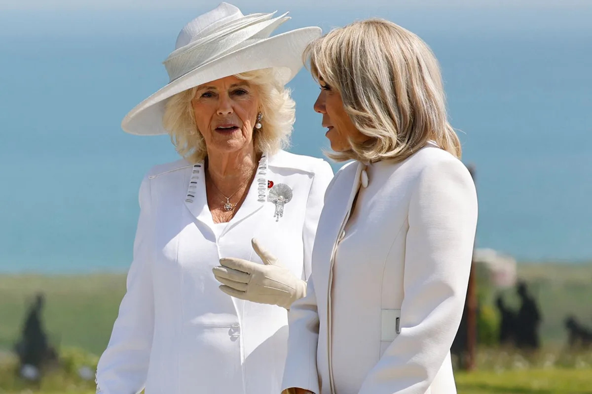 Featured image for Queen Camilla's Awkward D-Day Moment with Brigitte Macron
