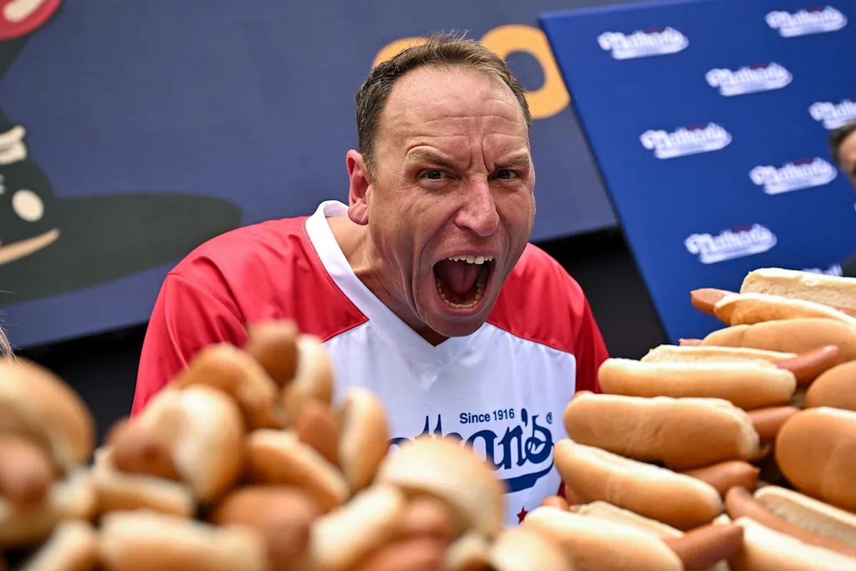 Featured image for Joey Chestnut Wins 17th Nathan's Hot Dog Contest After Year-Long Ban