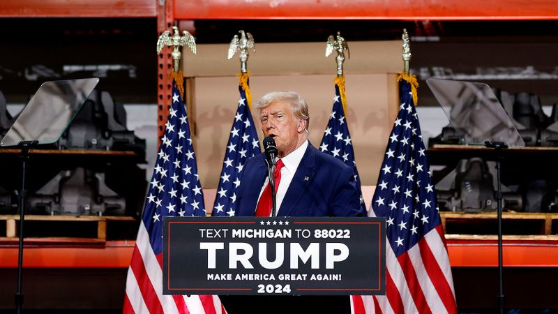 "Trump's Michigan Rally: Supporters Gather as Legal Woes Loom"