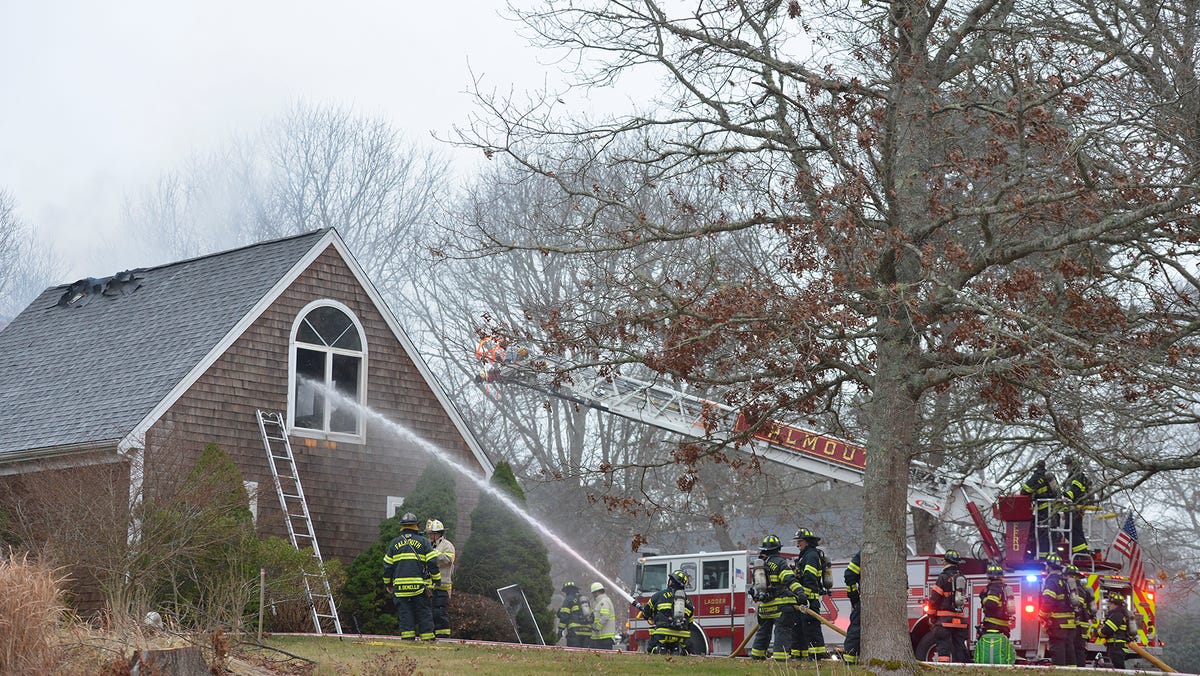 Multiple Firefighters Injured in Falmouth House Fire