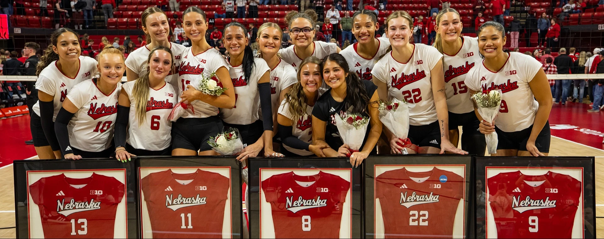 Featured image for Nebraska Volleyball Dominates Wisconsin in Straight Sets
