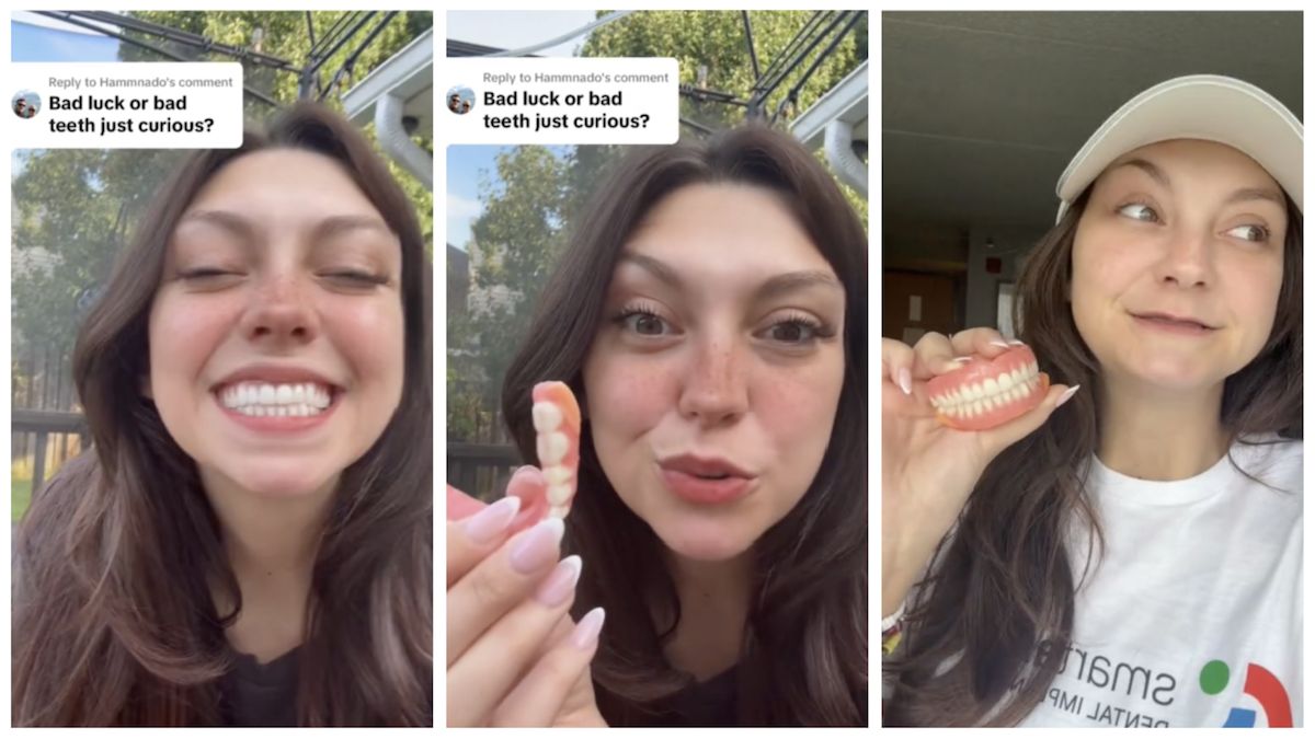 Featured image for Young Woman's Decision to Get Dentures at 20 Sparks Regret and Reflection