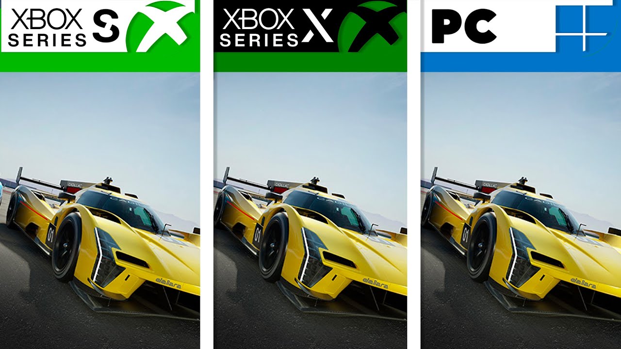 "Comparing Forza Motorsport Xbox Series X|S and PC: Graphical Similarities Revealed"