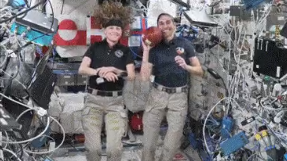 "Astronauts Play Zero-G Football for Super Bowl 2024"