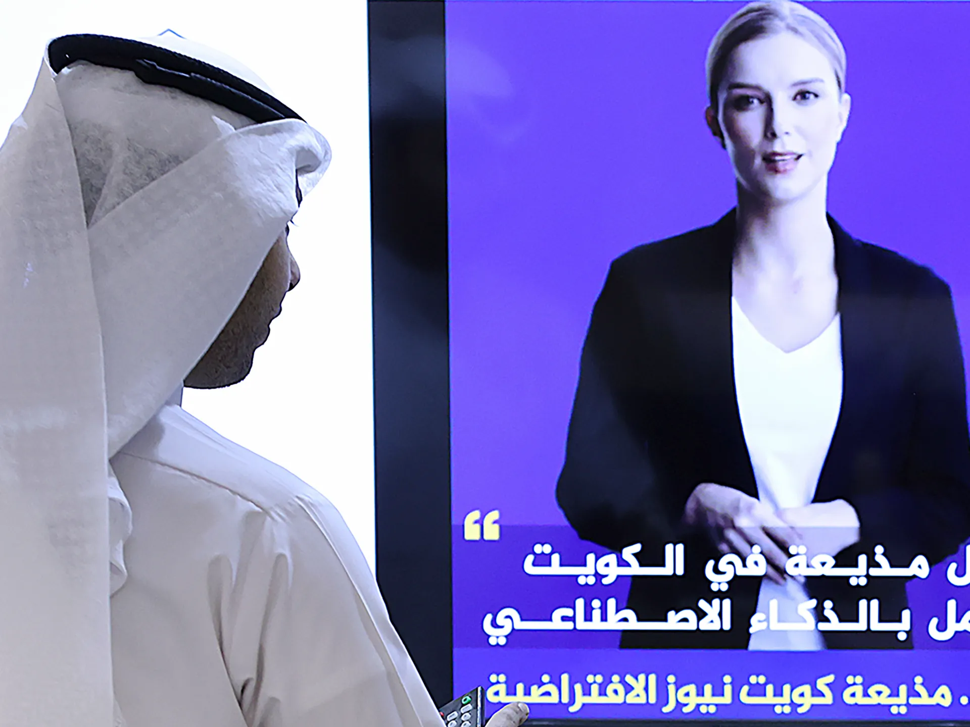 Kuwait introduces AI news presenter.