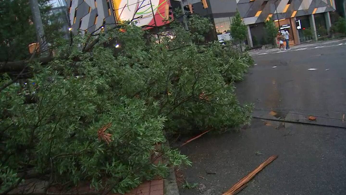 Featured image for Storms wreak havoc across Georgia, leaving thousands without power and causing damage.