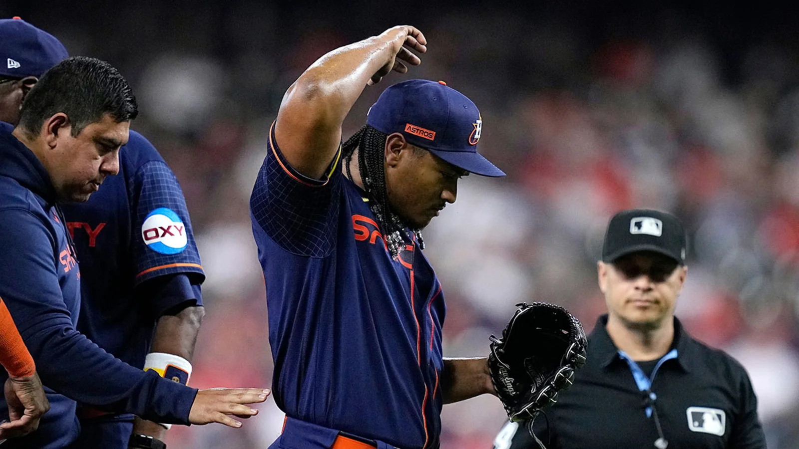 Astros' Starting Pitcher Luis Garcia to Undergo Tommy John Surgery, Out for Season.