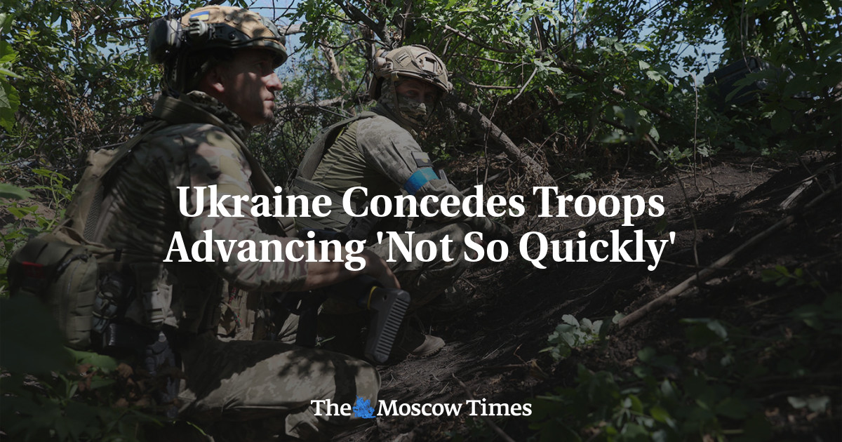 Ukraine Acknowledges Slower Troop Advancement