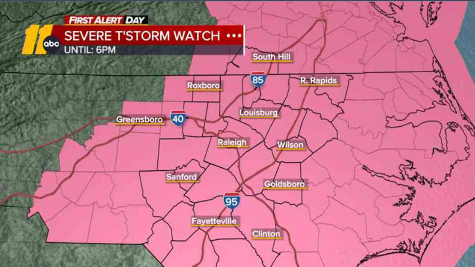 Impending Severe Storms and Heavy Rainfall Expected in Triangle and D.C.-Area