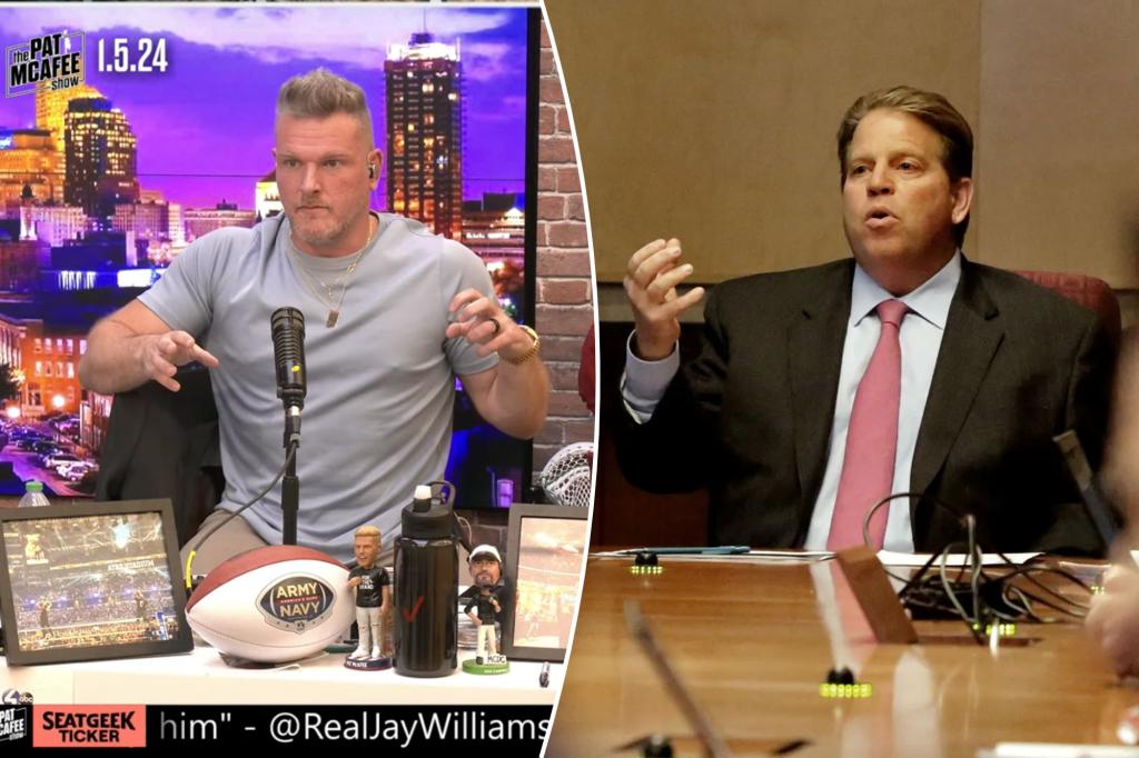 Featured image for Pat McAfee Alleges Sabotage by ESPN Executive Norby Williamson