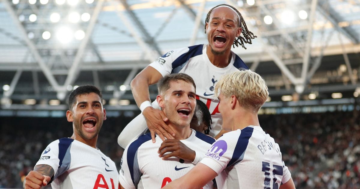 Featured image for Tottenham Dominates West Ham in 3-0 Victory with Key Player Performances