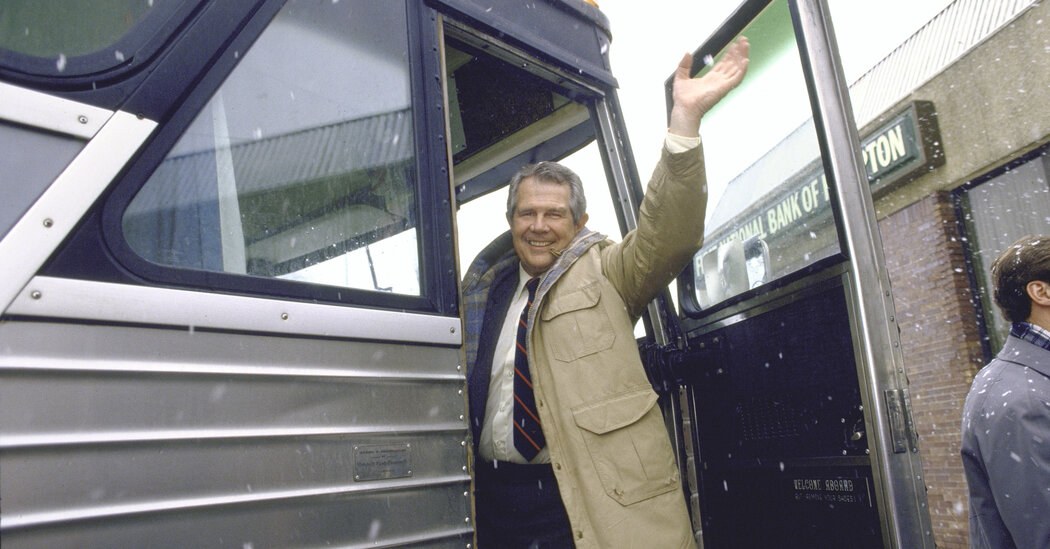 Featured image for Pat Robertson, influential Christian conservative, dies at 93.