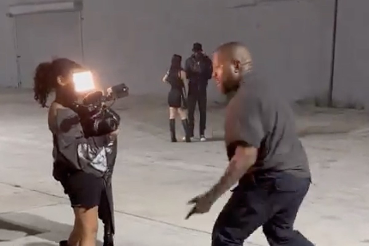 Kanye West's Family Moments: North Films, Bianca and North Hold Hands at Rapper's Birthday Bash