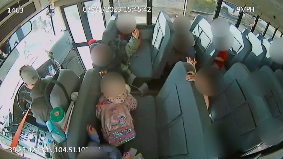 Colorado school bus driver charged with 30 counts of child abuse for slamming on brakes with students on board.