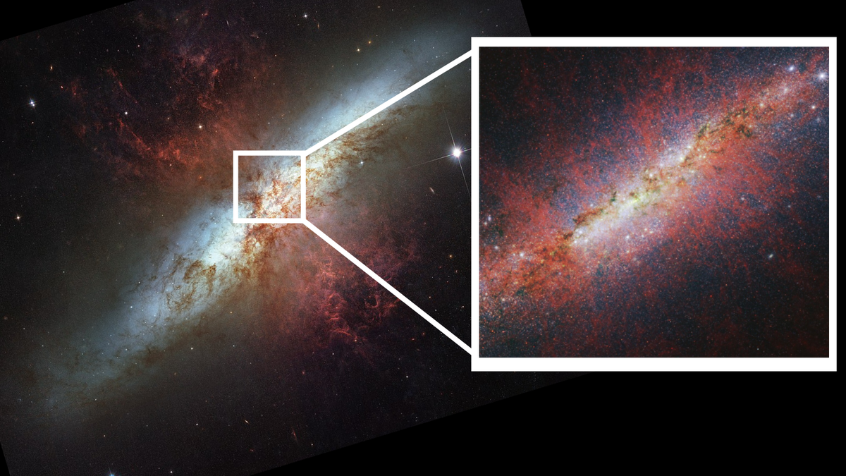 Featured image for "James Webb Space Telescope Reveals Secrets of Starburst Galaxies"