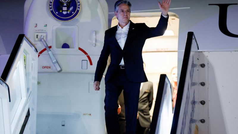 "Antony Blinken Urges Israeli Government to Allow Palestinian Home Returns in Gaza"