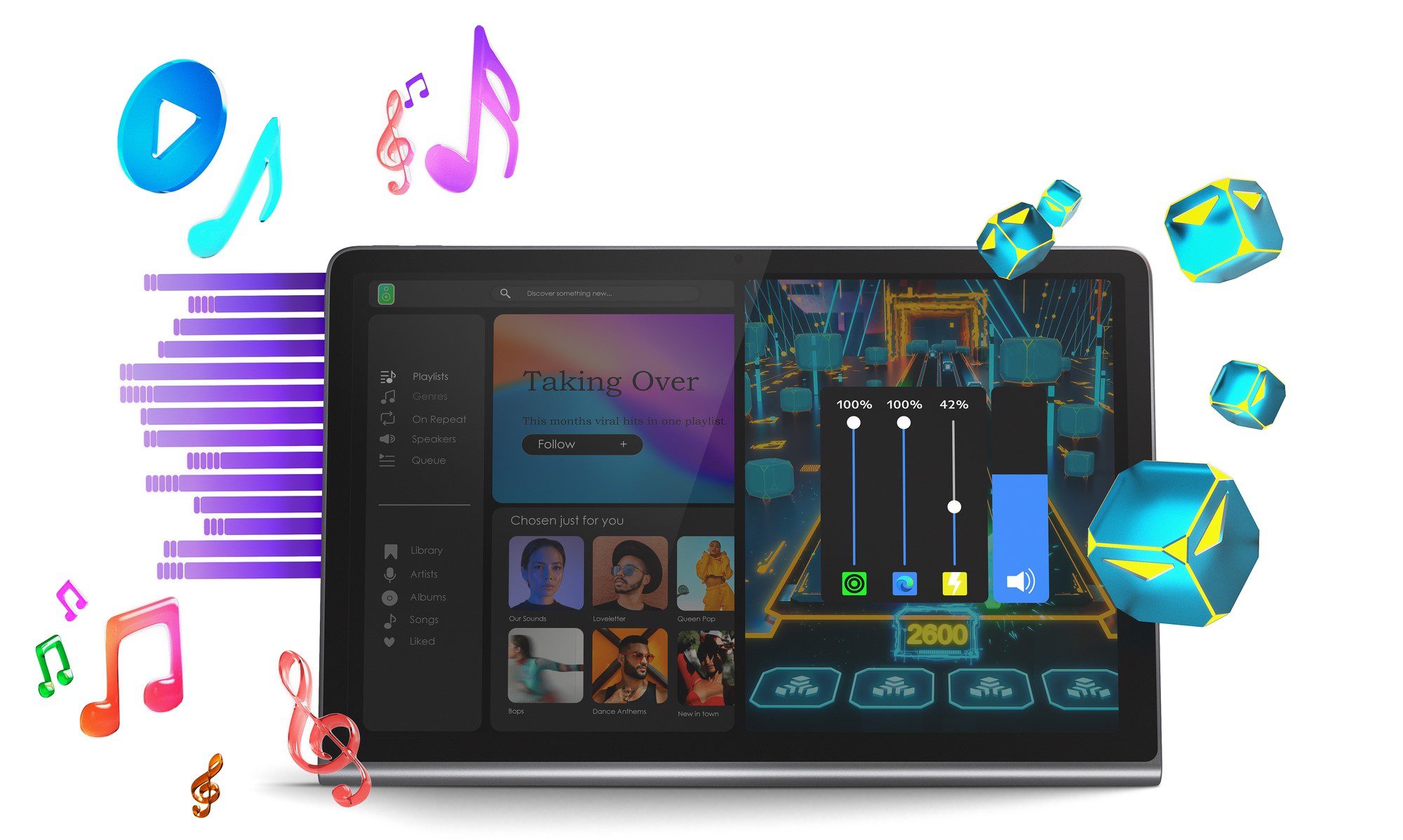 Lenovo Tab Plus: The Ultimate Tablet for Music Lovers with 8 Speakers