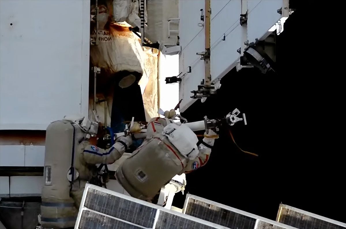 Featured image for Cosmonauts Discover Toxic Coolant Leak During ISS Spacewalk