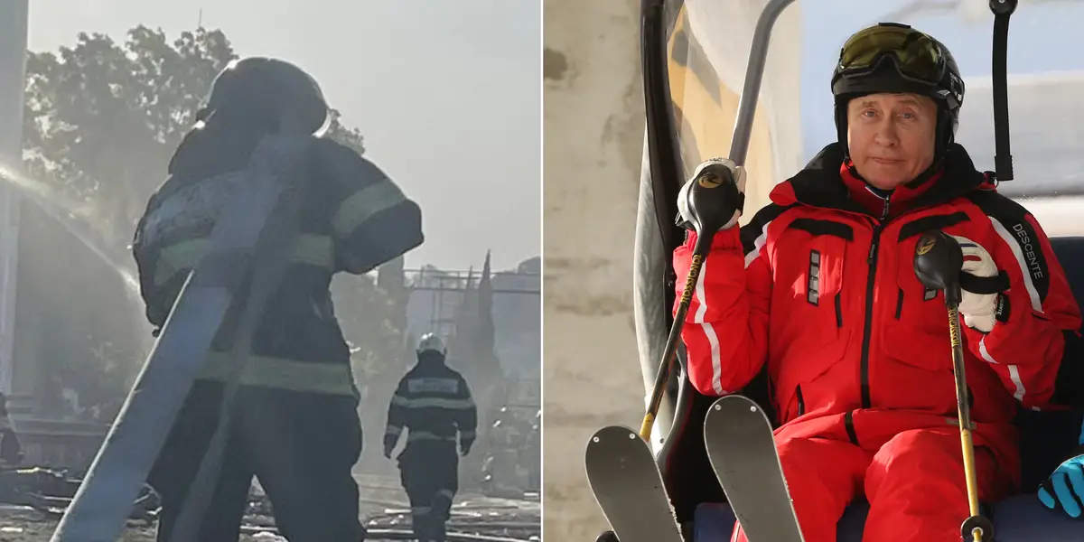 Featured image for Explosions rock Putin's pet resort town and Russian oil depot