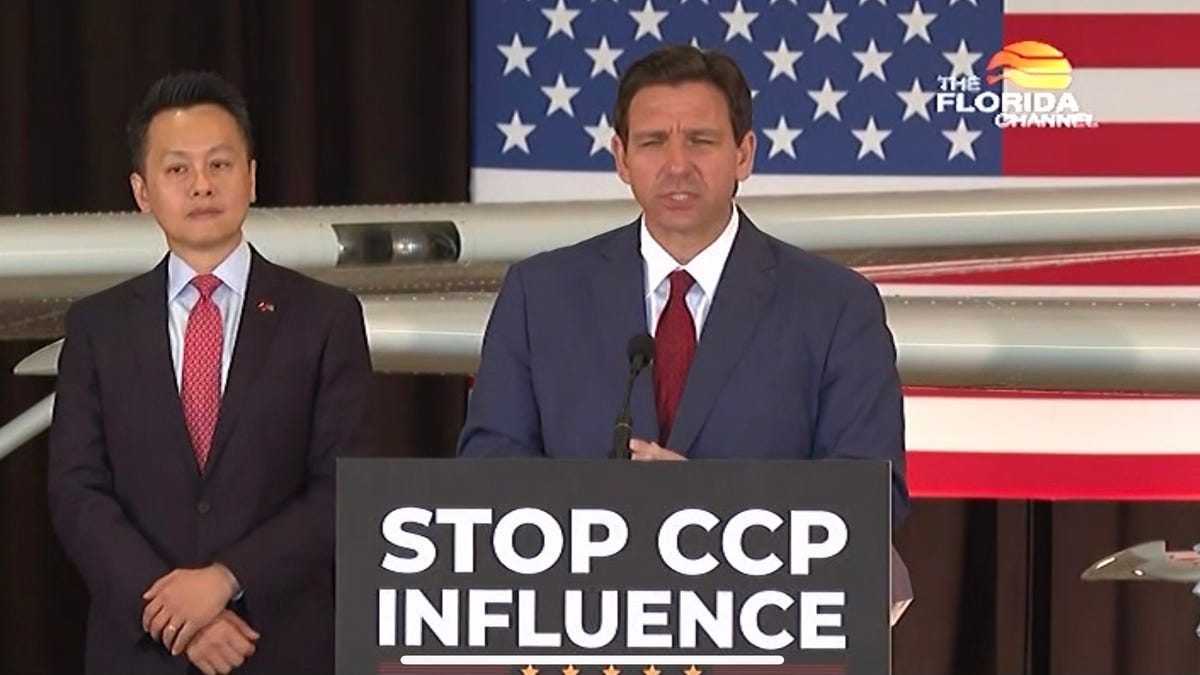 DeSantis restricts Chinese land ownership in Florida.