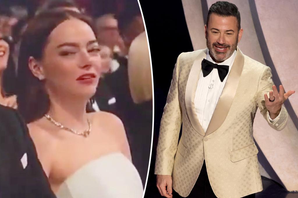 Featured image for "Emma Stone Sparks Controversy with Jimmy Kimmel at 2024 Oscars"