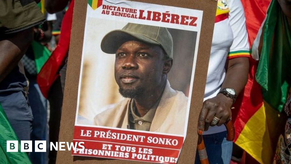 Featured image for "Senegal's Opposition Leader Sonko's Presidential Hopes Dashed by Court's Defamation Ruling"