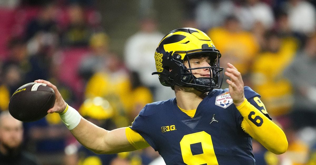 Featured image for "J.J. McCarthy's NFL Draft Hype Sparks Controversy and Speculation"