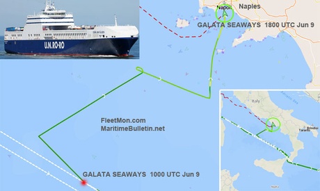 Migrants hijack Turkish ship in Italian waters.