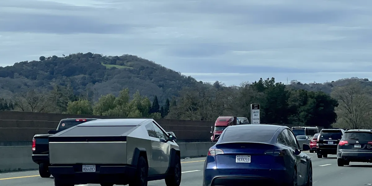 Featured image for "Tesla's Automated Driving Safety Rating Lags Behind Competitors, According to IIHS Test"