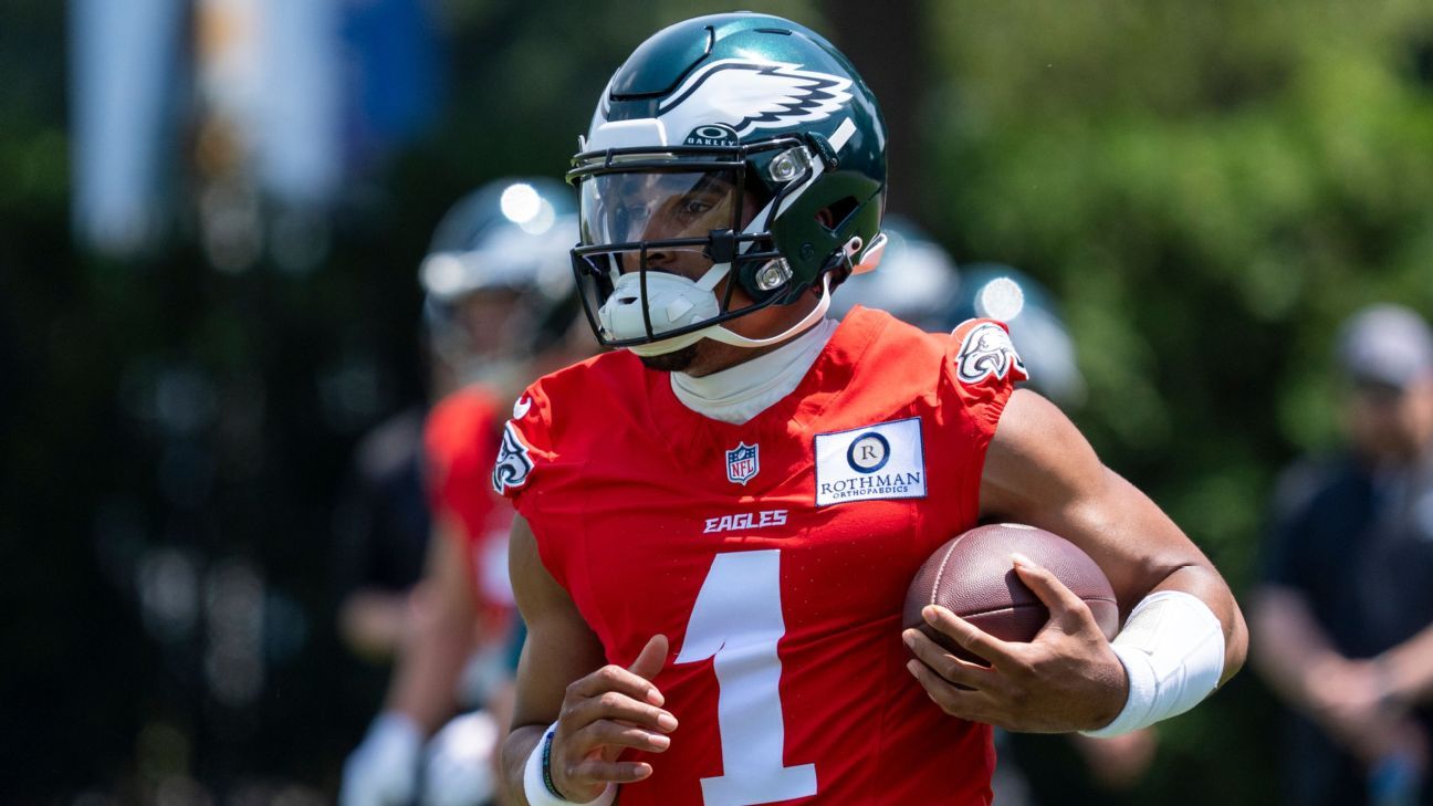 Featured image for "Eagles' 2024 Offense: 95% New Under Kellen Moore, Says Jalen Hurts"