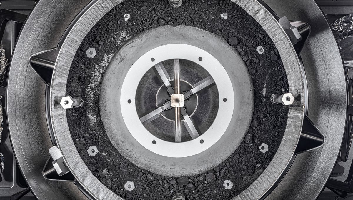 "Unveiling NASA's High-Resolution Photos of OSIRIS-REx's Bennu Sample"