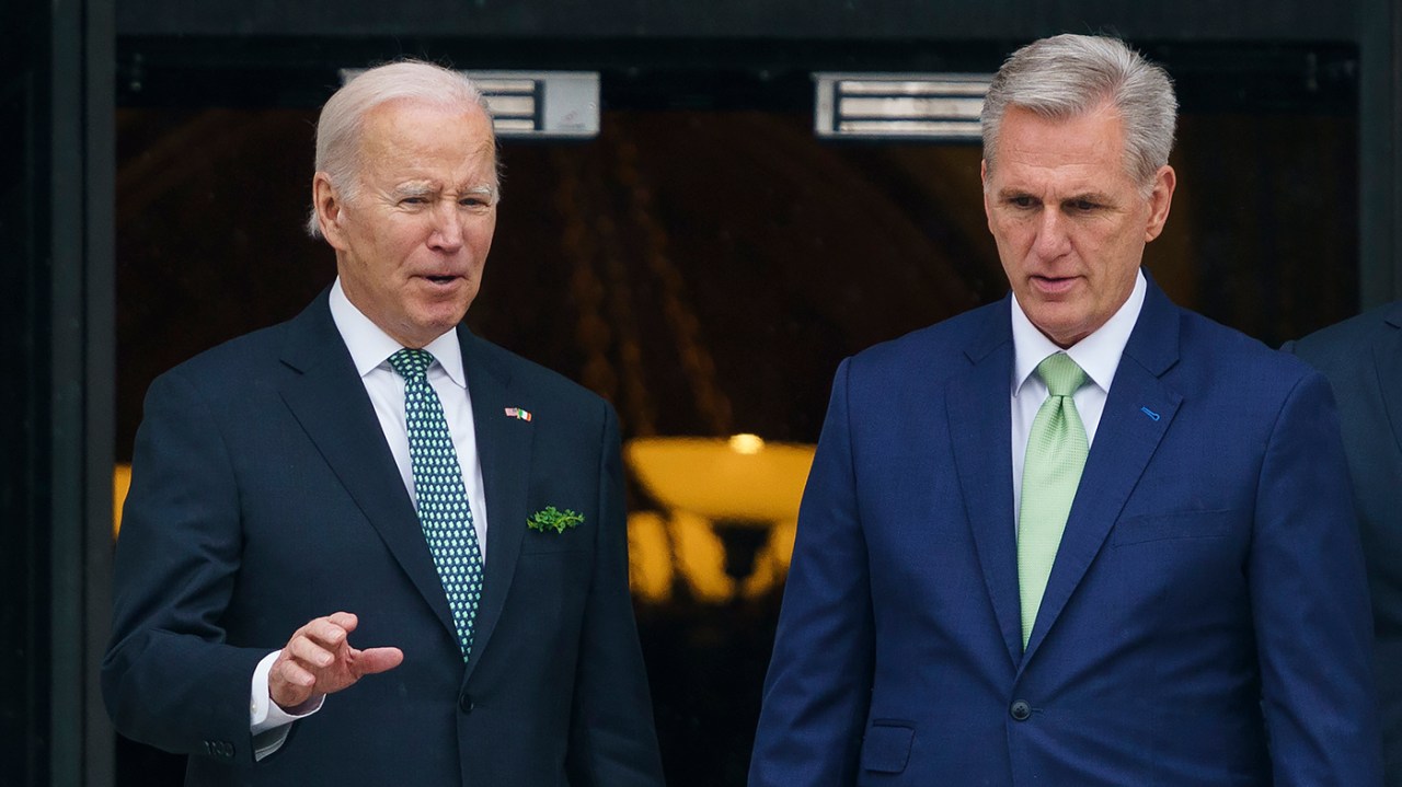 McCarthy demands debt limit negotiations with Biden to avoid default.