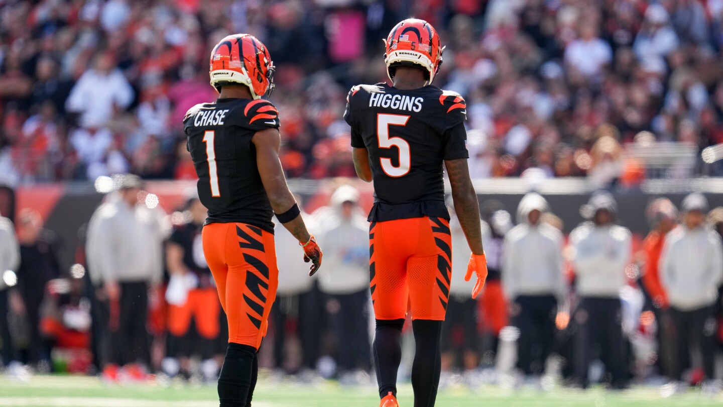 Featured image for Chase and Higgins Aim for Historic Impact in Bengals-Bears Clash