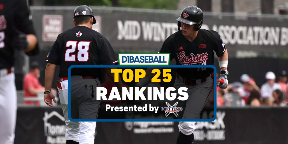 Featured image for "Upset-Filled Weekend Sparks D1Baseball's Overhauled Top 25 Rankings"