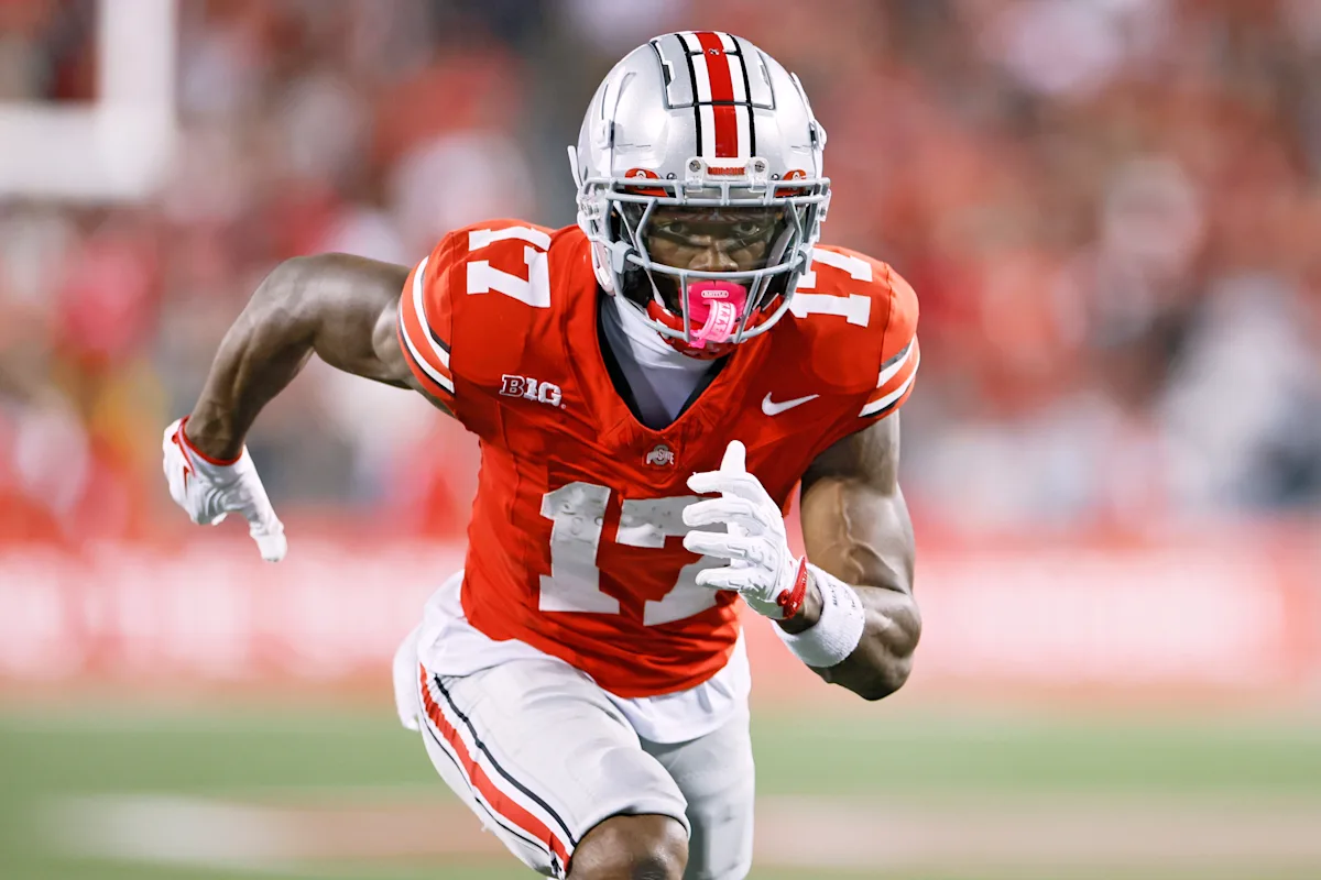 Featured image for Ohio State's Carnell Tate Declares for 2026 NFL Draft